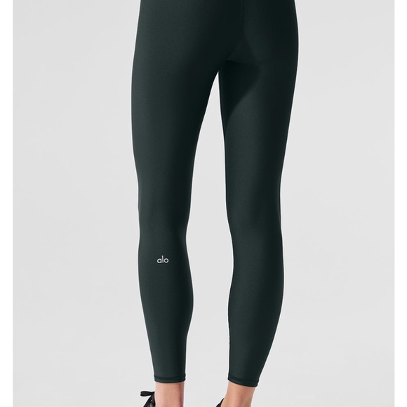 Alo LIMITED RELEASE CHARCOAL GREEN 💚 7/8 leggings - Picture 2 of 2